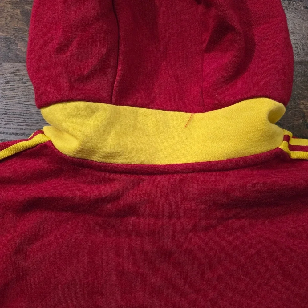 Adidas Real Salt Lake Soccer Hoodie Mens XL Red Yellow RSL MLS Pullover Fleece